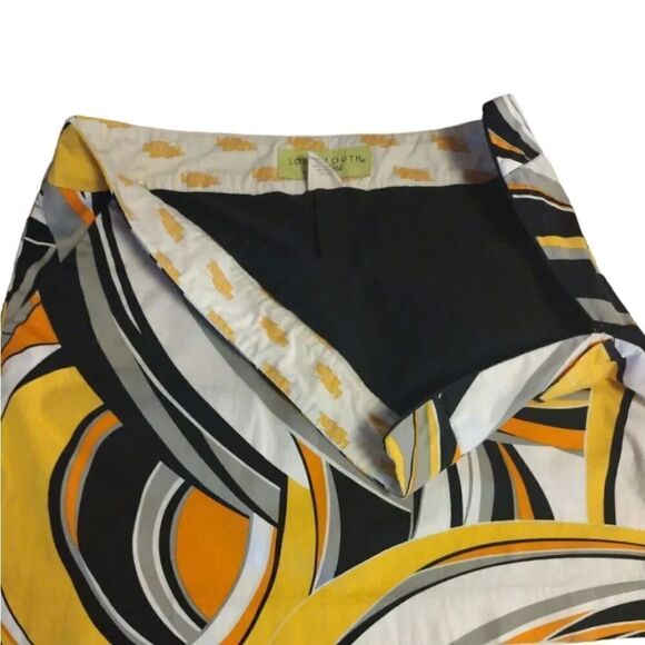 Loudmouth Discontinued Yellow Swirls Gone Wild Mini Golf Skort Size 8 - Picture 10 of 14